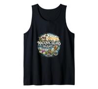Mackinac Island Michigan Souvenir Novelty Graphic Design Tank Top