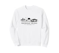 Mackinac Island Michigan USA Classic Minamalist Novelty Sweatshirt