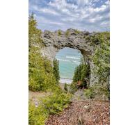 Mackinac Island's Arch Rock: 5.5" x 8.5" Hardcover Notebook