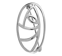 MACKINTOSH GLASGOW ROSE SILVER OVAL BROOCH 0391