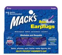 Mack's Aqua Block Ear Plugs (2 Pair) - Clear