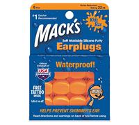 Macks Moldable Silicone Ear Plugs, Kids Size, 6 Pair (Pack of 6)