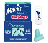 (10 Pairs / Pack) Mack's Original Soft Foam Earplugs MACKS Sleeping Studying Travelling Ear Plugs