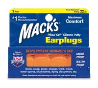 Mack's Pillow Soft Ear Plugs (2 Pair) - Orange