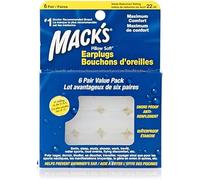 Mack's Pillow Soft Silicone Putty Ear Plugs 6 Pairs Value Pack (2 Packs (12 Pairs), White)