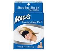 Mack's Shut Eye Shade Sleep Mask with Ear Plugs - Black