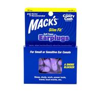 Mack's Slim Fit Soft Foam Earplugs, 10 Pair - Small Ear Plugs for Sleeping, Snoring, Traveling, Concerts, Shooting Sports & Power Tools | Made in USA
