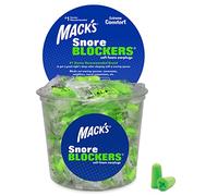 Mack's Snore Blockers Ear Plugs (100 Pair) - Lime Green