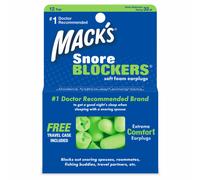 Mack's Snore Blockers Soft Foam Ear Plugs | Travel Ear Plugs