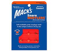 Mack's Snore Orange Mufflers, Pack of 6