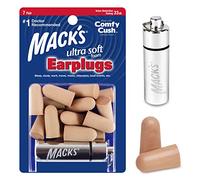 Mack's Ultra Ear Plugs 7 pairs with free travel case - Beige