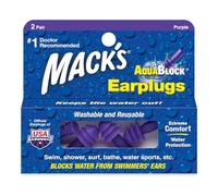 Mack's Unisex's AquaBlock Ear Plugs (2 Pair), Purple