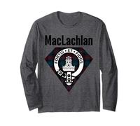 MacLachlan Clan Scottish Name Coat of Arms Tartan Long Sleeve T-Shirt