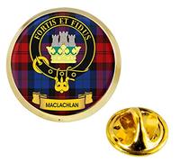 Maclachlan Scottish Clan Crest Lapel Pin Badge in Gold Colour Product Of Scotland