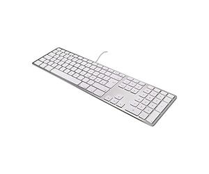 MacLand Matias FK318S-DE keyboard USB QWERTZ German Silver