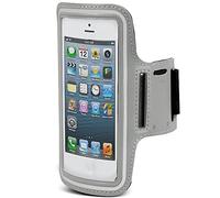 Maclean 4.8" 5.7" Sports Running Jogging Gym Armband Case Cover Holder for Mobile Smartphone (Grey, 4.8 IN)