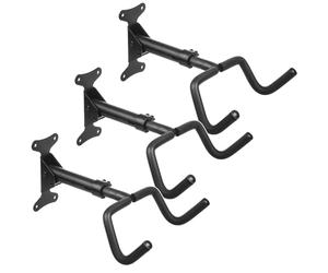 Maclean Bicycle Bike Stand Wall Mount Holder Garage Steel Storage Hook Adjustable 30kg (3)