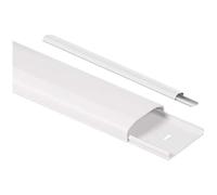 Maclean Cable Cover Tidy (60x20x750mm Plastic White)