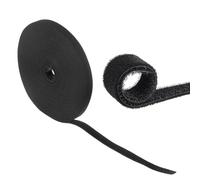 Maclean Cable Organizer Tape 20mm * 15.3m Black White (Black)