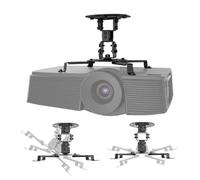 Maclean ceiling mount for projectors, load capacity 13.5 kg (Black) | Steel, rotation ±180°, tilt ±15°, distance 54-320 mm, distance to the ceiling 150 mm