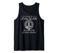 MacLean Clan Proud Heritage Scottish Last Name Vintage Tank Top