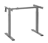 Maclean desk, manual height adjustment, without top, for standing and sitting
