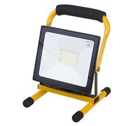 Maclean Floor Stand for LED Spotlight Worklight Tripod Floodlight Stand Construction Spotlight Tripod Rotatable Steel (for MCE550 / MCE650) (Cold White, 50W with PIR Sensor)