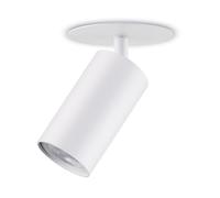Maclean Flush Mount/Tube luminaire, spot, Round, Aluminum, GU10, 55x100mm, White, MCE364 W