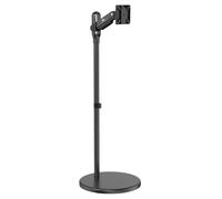 Maclean MC-970B Mobile Monitor or TV Floor Stand, Casters, Gas Spring, 17"-35", 2-10kg, Black, VESA standard: 75x75, 100x100 mm