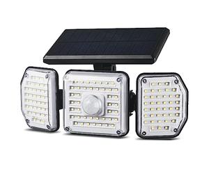 Maclean IP65 Solar LED Lamp with Motion and Dusk-to-Dawn Sensor IP65 4W 320lm 4000K Li-ion 1200 mAh 3 Operating Modes Floodlight Security Garden Entryway HQ