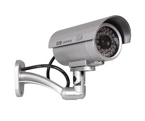 Maclean IR9000 Security Camera Dummy Alarm System Camera Waterproof LED Video Silver