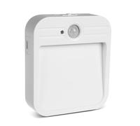 Maclean LED Night Light with PIR Sensor 4000K 4 LEDs 3 Modes USB Rechargeable Battery Magnet Wall Mount Motion Detection Indoor Lighting for Stairs Hallway Children's Room Closet (2)