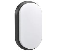 Maclean LED Wall Lamp Or Ceiling Lamp 1100lm 15W IP54 4000K (Gray, Oval)