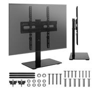 Maclean MC-132 Universal TV mount 32-55 inch | Adjustable TV mount with arm up to 35 kg | 20° rotatable | Sturdy tempered glass base | VESA 75-400 mm | without wall mount