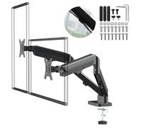 2 Monitor Mount Table Mount Monitor Arm Gas Spring 17-32" 2-10kg Black