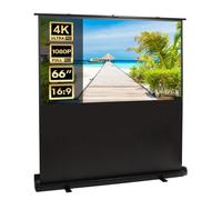 Portable Projection Screen, Compact, Flooring, 66 MC-210