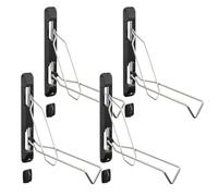 Maclean MC-471 Vertical Swivelling Folding Bike Rack Wall Mount 5 Level Height Adjustment Load Capacity 35kg Steel for 20-29" Wheels (4)