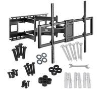 Maclean MC-482 TV Wandhalterung für 60-120" Flach & Curved Fernseher bis zu 120kg Max. VESA 900x600 Schwenkbar, Neigbar und Drehbar, Universal TV Halterung
