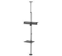 Maclean MC-791N Telescopic TV Holder Ceiling and Floor TV Bracket with Shelf for QLED, OLED, LED, LCD 37 "-70" max. 30 kg