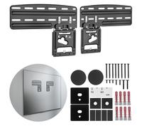 Maclean MC-806 N TV Wall Mount Compatible with Samsung Neo QLED QLED Crystal UHD The Frame - 43-85 inches up to 60 kg - No Gap Technology + 3° Levelling Black