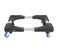Maclean MC-855 Washing Machine Base Pedestal Pad Up To 250kg Adjustable Width 500-700mm 4 Rubber Wheels 4 Feet Water Balance Anti-slip Surface