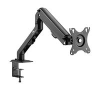 Maclean MC-906 1-Way Monitor Mount with Mechanical Spring 17 - 27 Inch Table Mount Monitor Arm Swivelling Tilting Rotatable VESA 75 x 75 100 x 100 up to 8 kg