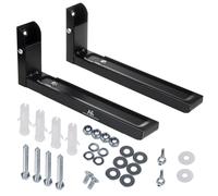 Maclean MC-915 Universal Mikrowellenhalterung Mikrowellenhalter mit Teleskoparme Wandhalterung für Mikrowellen Grillofen Backofen bis 30kg (Schwarz)