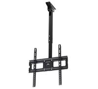 Maclean MC-943 Universal OLED QLED LED LCD Plasma TV Deckenhalterung Schwenkbare Neigbare Höhenverstellbare Halterung 32-50" bis 35kg auch für Dachschrägen (Für einen Fernseher)