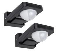 Maclean MCE 243 Infrared Motion Sensor With Twilight Sensor 360 ° Detection Range Up To 20m Sensor IP65 Max 2000W (2, Black)