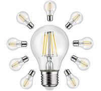 Maclean MCE268 10 Pack Retro Edison Filament Light Bulb LED E27 Vintage Decorative Light Bulb Lighting Bulb Warm White 3000K 230V (10x 8W 806lm) [Energy Class A +]