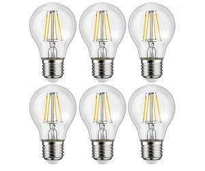 Maclean MCE268, Filament LED Bulb E27, 8W, 230V, WW Warm White 3000K, 806lm, Retro Edison Decorative, Set of 6