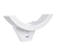 Maclean MCE290 Dekorative LED-Lampe mit Infrarot-Bewegungssensor Wandleuchte Innenlampe Außenbeleuchtung 800lm 10W IP54 Wasserdicht (Weiß), PC, 10 W