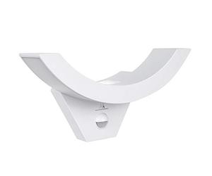 Maclean MCE290 Decorative LED Lamp With Infrared Motion Sensor Wall Lamp Indoor Lamp Outdoor Lighting 800lm 10W IP54 Waterproof (White)
