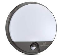 Maclean MCE291 GR Wall LED Lamp with Infrared Motion Sensor Indoor/Outdoor Lighting 1100lm 15W IP54 4000K Waterproof Gray